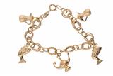 Bracciale a maglia con charms - Asta Preziosi Bracciale a maglia con charms - Asta Preziosi