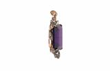 Pendente con diamanti e pietra viola - Asta Preziosi Pendente con diamanti e pietra viola - Asta Preziosi