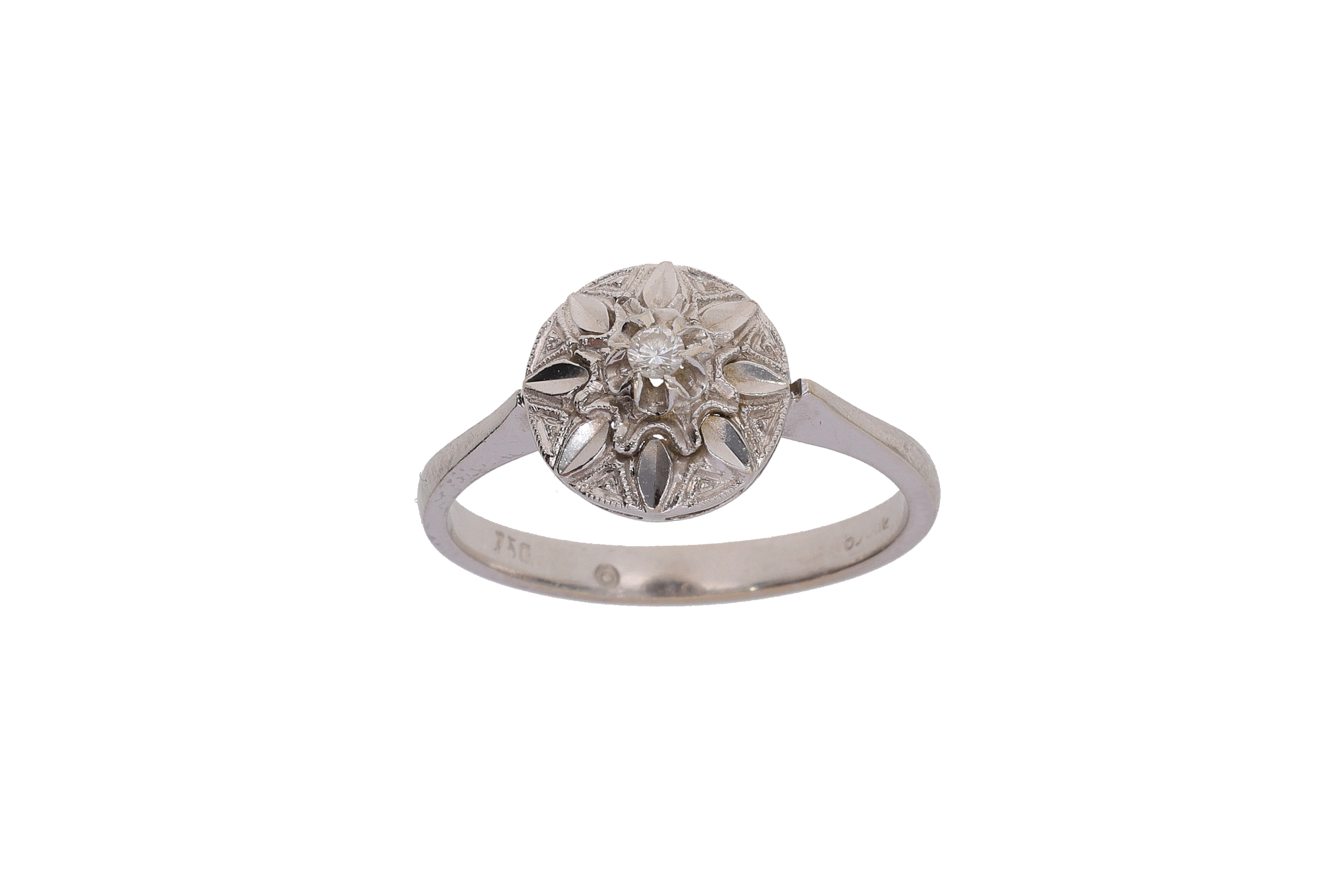 Anello solitario con diamante - Asta Preziosi