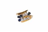 Anello con diamanti e zaffiri - Asta Preziosi Anello con diamanti e zaffiri - Asta Preziosi