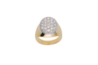 Anello chevalier con diamanti - Asta Preziosi
