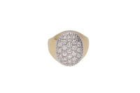 Anello chevalier con diamanti - Asta Preziosi