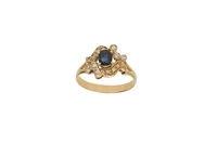 Anello con diamanti e zaffiro - Asta Preziosi