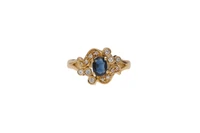 Anello con diamanti e zaffiro - Asta Preziosi