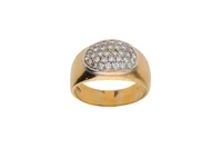 Anello con pave' di diamanti - Asta Preziosi Anello con pave' di diamanti - Asta Preziosi