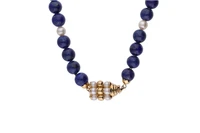 Collana di sfere di lapislazzuli e perle coltivate - Asta Preziosi Collana di sfere di lapislazzuli e perle coltivate - Asta Preziosi