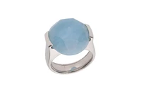 PITTIeSISI, anello con acquamarina milk - Asta Preziosi PITTIeSISI, anello con acquamarina milk - Asta Preziosi