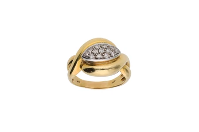 Anello con pave' di diamanti - Asta Preziosi Anello con pave' di diamanti - Asta Preziosi