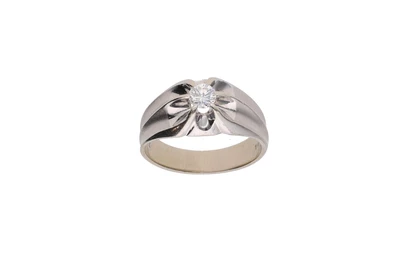 Anello solitario con diamante - Asta Preziosi Anello solitario con diamante - Asta Preziosi