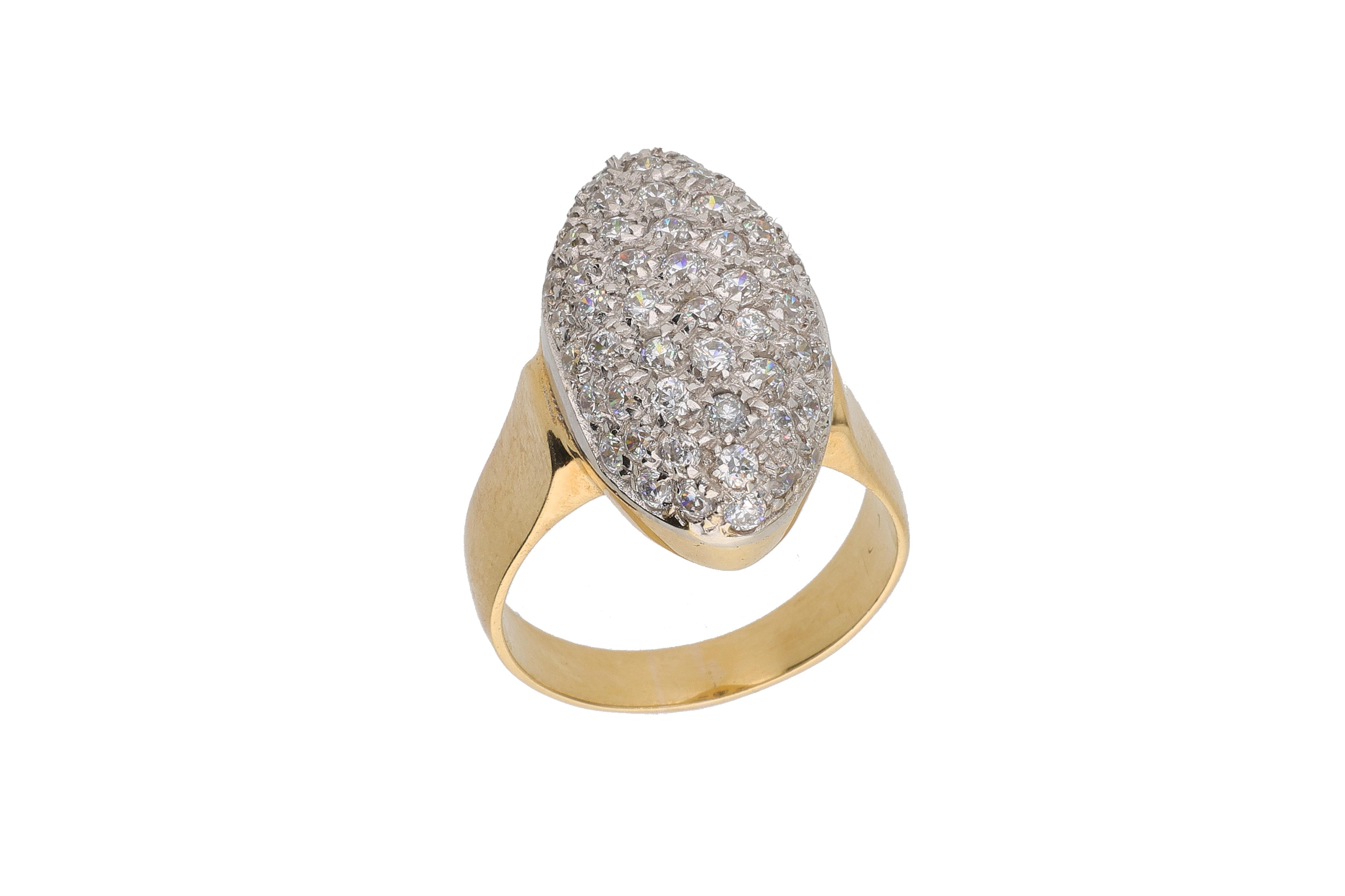Anello con pietre incolori - Asta Preziosi