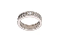 Anello a fascia con diamanti - Asta Preziosi Anello a fascia con diamanti - Asta Preziosi