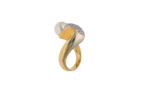 Anello con diamanti e perla coltivata - Asta Preziosi Anello con diamanti e perla coltivata - Asta Preziosi