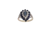 Anello con diamanti e zaffiri - Asta Preziosi Anello con diamanti e zaffiri - Asta Preziosi