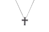 Collana e pendente a forma di croce con diamanti - Asta Preziosi Collana e pendente a forma di croce con diamanti - Asta Preziosi