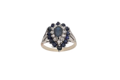 Anello con diamanti e zaffiri - Asta Preziosi Anello con diamanti e zaffiri - Asta Preziosi