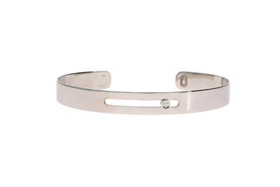 Bracciale a fascia lucida con diamante - Asta Preziosi Bracciale a fascia lucida con diamante - Asta Preziosi