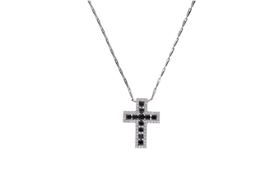 Collana e pendente a forma di croce con diamanti - Asta Preziosi Collana e pendente a forma di croce con diamanti - Asta Preziosi