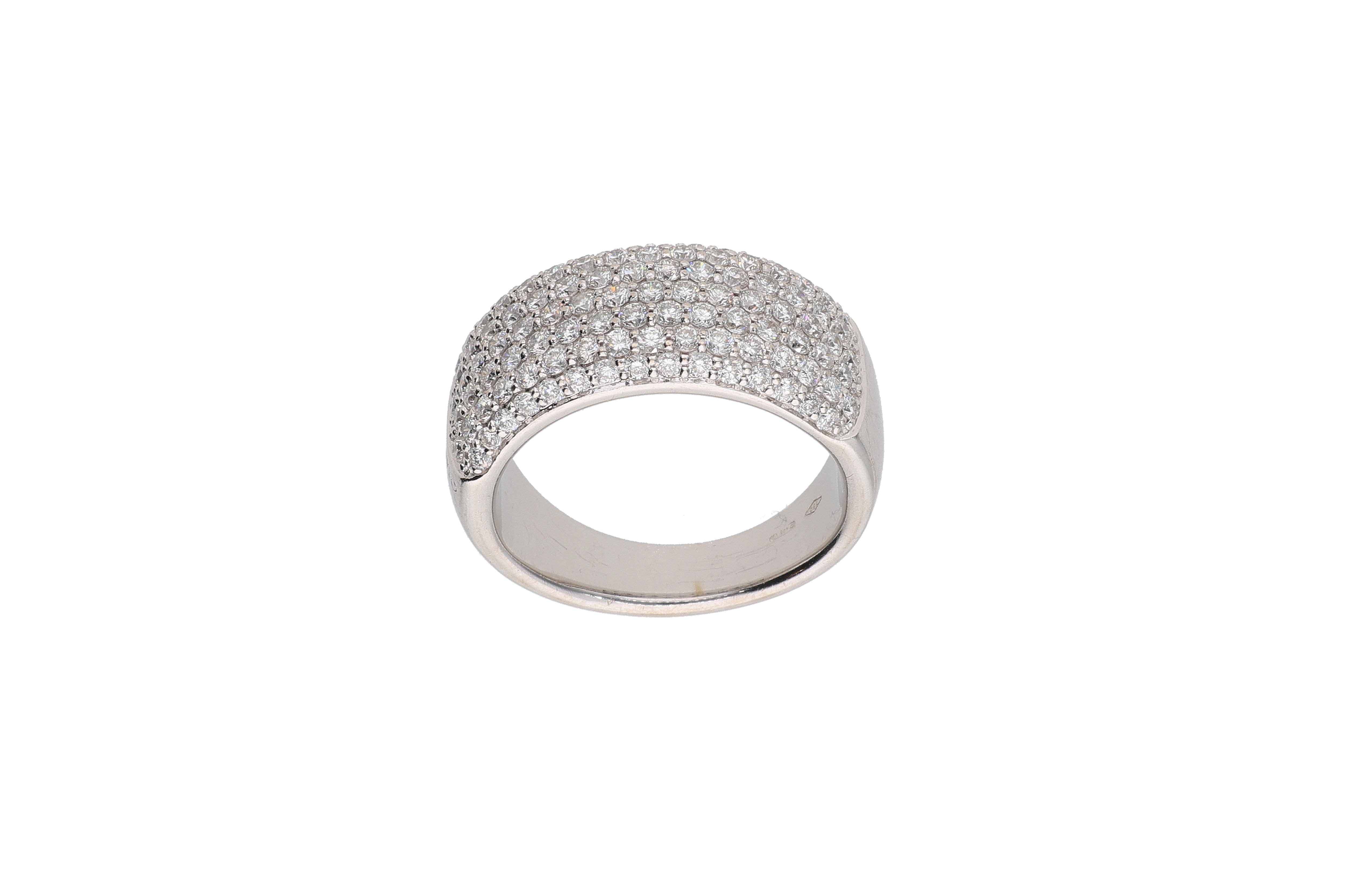 Chimento, anello con pave' di diamanti - Asta Preziosi