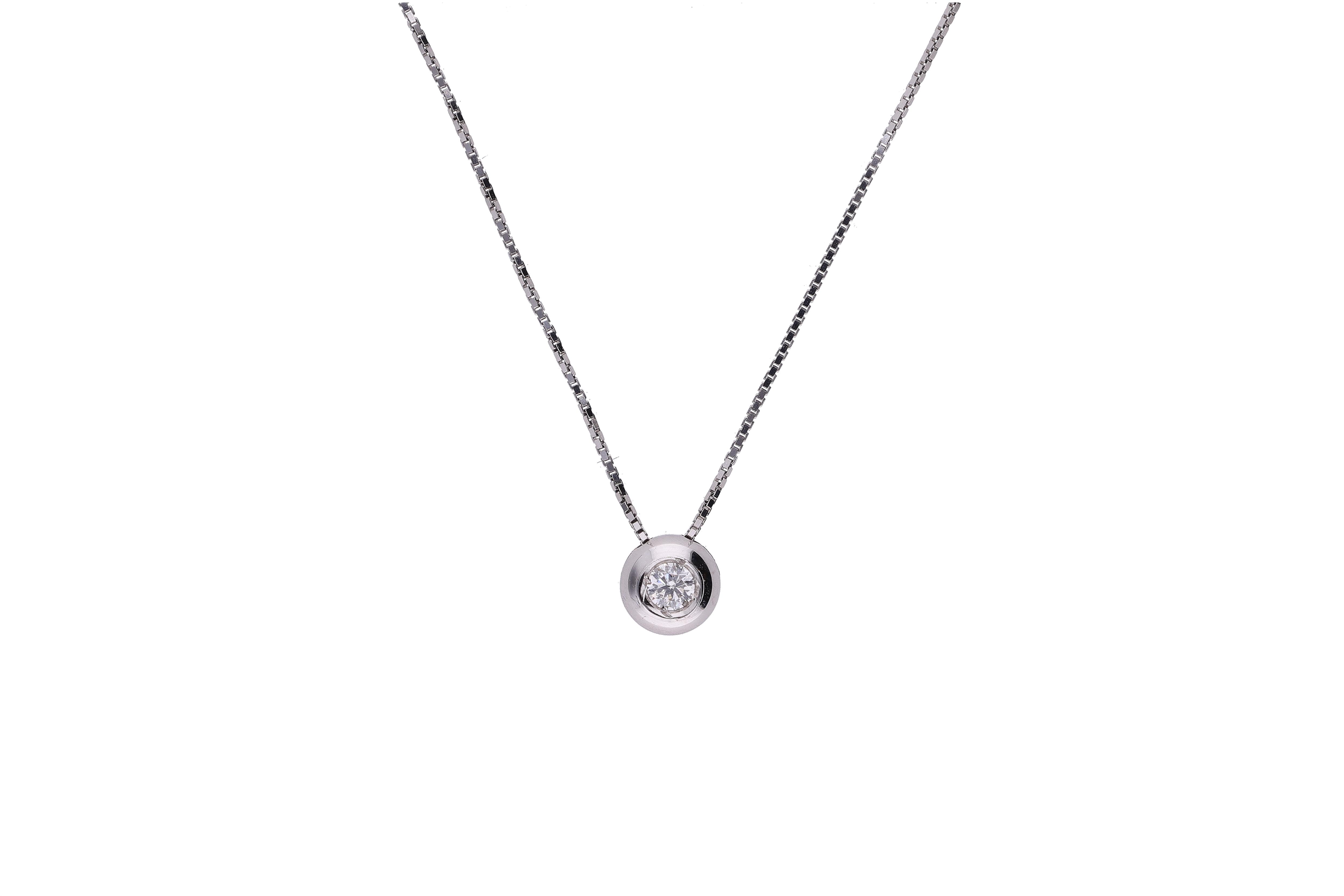Collier con diamante - Asta Preziosi