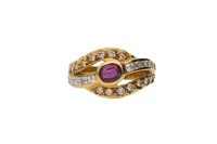 Anello con diamanti e rubino - Asta Preziosi Anello con diamanti e rubino - Asta Preziosi