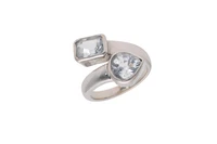 Anello contrarie' con acquemarine - Asta Preziosi Anello contrarie' con acquemarine - Asta Preziosi