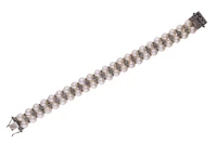 Bracciale con perle coltivate di acqua dolce e diamanti - Asta Preziosi Bracciale con perle coltivate di acqua dolce e diamanti - Asta Preziosi