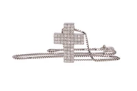 Collana e pendente a forma di croce con diamanti - Asta Preziosi Collana e pendente a forma di croce con diamanti - Asta Preziosi