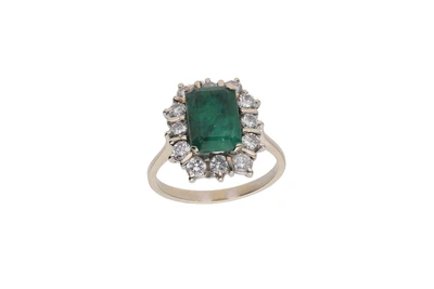 Anello con diamanti e smeraldo - Asta Preziosi Anello con diamanti e smeraldo - Asta Preziosi
