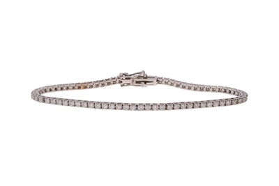 Bracciale tennis con diamanti e pietre incolore - Asta Preziosi Bracciale tennis con diamanti e pietre incolore - Asta Preziosi