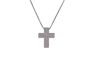 Collana con crocetta con diamanti - Asta Preziosi Collana con crocetta con diamanti - Asta Preziosi