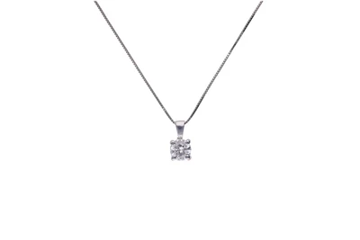 Collana con pendente con diamante - Asta Preziosi Collana con pendente con diamante - Asta Preziosi