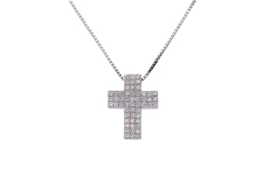 Collana e pendente a forma di croce con diamanti - Asta Preziosi Collana e pendente a forma di croce con diamanti - Asta Preziosi