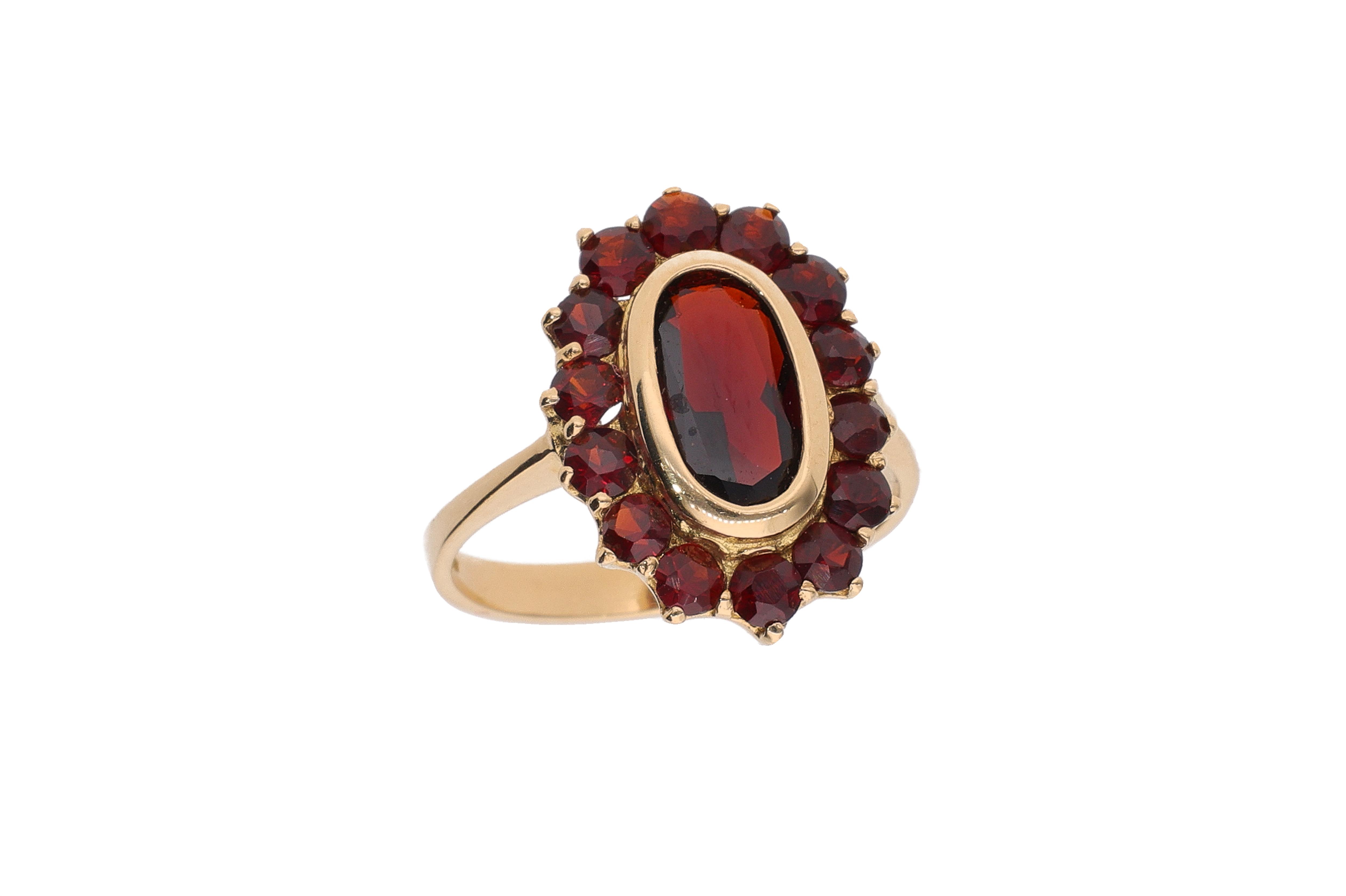Anello con pietre rosse - Asta Preziosi