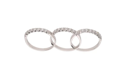 Anello composto da tre verette con diamanti - Asta Preziosi Anello composto da tre verette con diamanti - Asta Preziosi