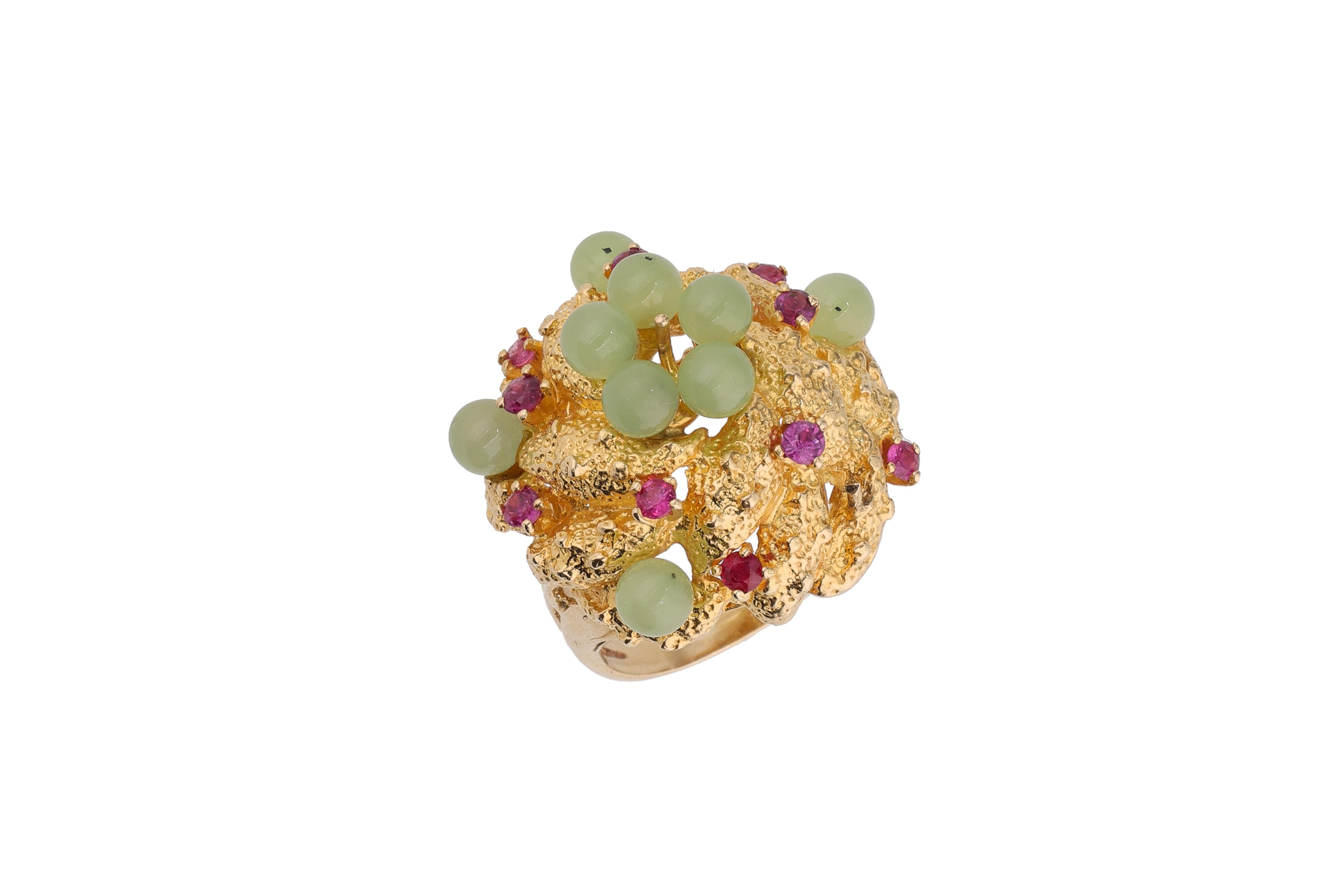 Anello con rubini e pietre - Asta Preziosi