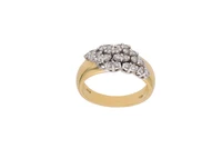 Anello con diamanti e pietre incolori - Asta Preziosi Anello con diamanti e pietre incolori - Asta Preziosi