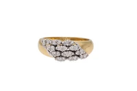 Anello con diamanti e pietre incolori - Asta Preziosi Anello con diamanti e pietre incolori - Asta Preziosi