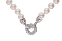 Collana di perle coltivate e diamanti - Asta Preziosi Collana di perle coltivate e diamanti - Asta Preziosi