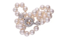Collana di perle coltivate e diamanti - Asta Preziosi Collana di perle coltivate e diamanti - Asta Preziosi