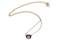 Collier con smalto e piccolo diamante - Asta Preziosi Collier con smalto e piccolo diamante - Asta Preziosi