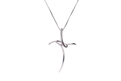 Collier e crocetta con diamanti - Asta Preziosi Collier e crocetta con diamanti - Asta Preziosi