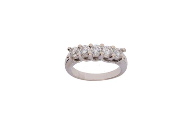 Veretta con cinque diamanti - Asta Preziosi Veretta con cinque diamanti - Asta Preziosi