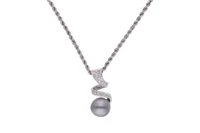 Collana e pendente con diamanti e perla coltivata - Asta preziosi