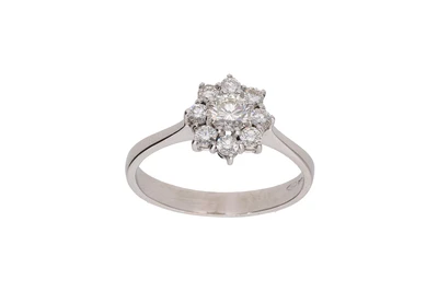 Anello con diamanti - Asta preziosi