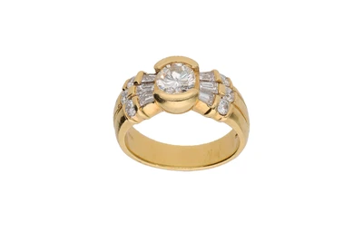 Anello con diamanti - Asta preziosi