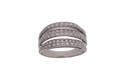 Anello con diamanti - Asta preziosi
