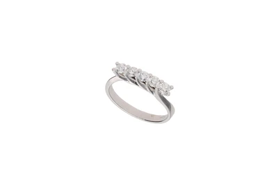 Anello con diamanti - Asta preziosi