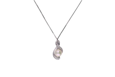 Collana e pendente con diamanti e perla coltivata - Asta preziosi