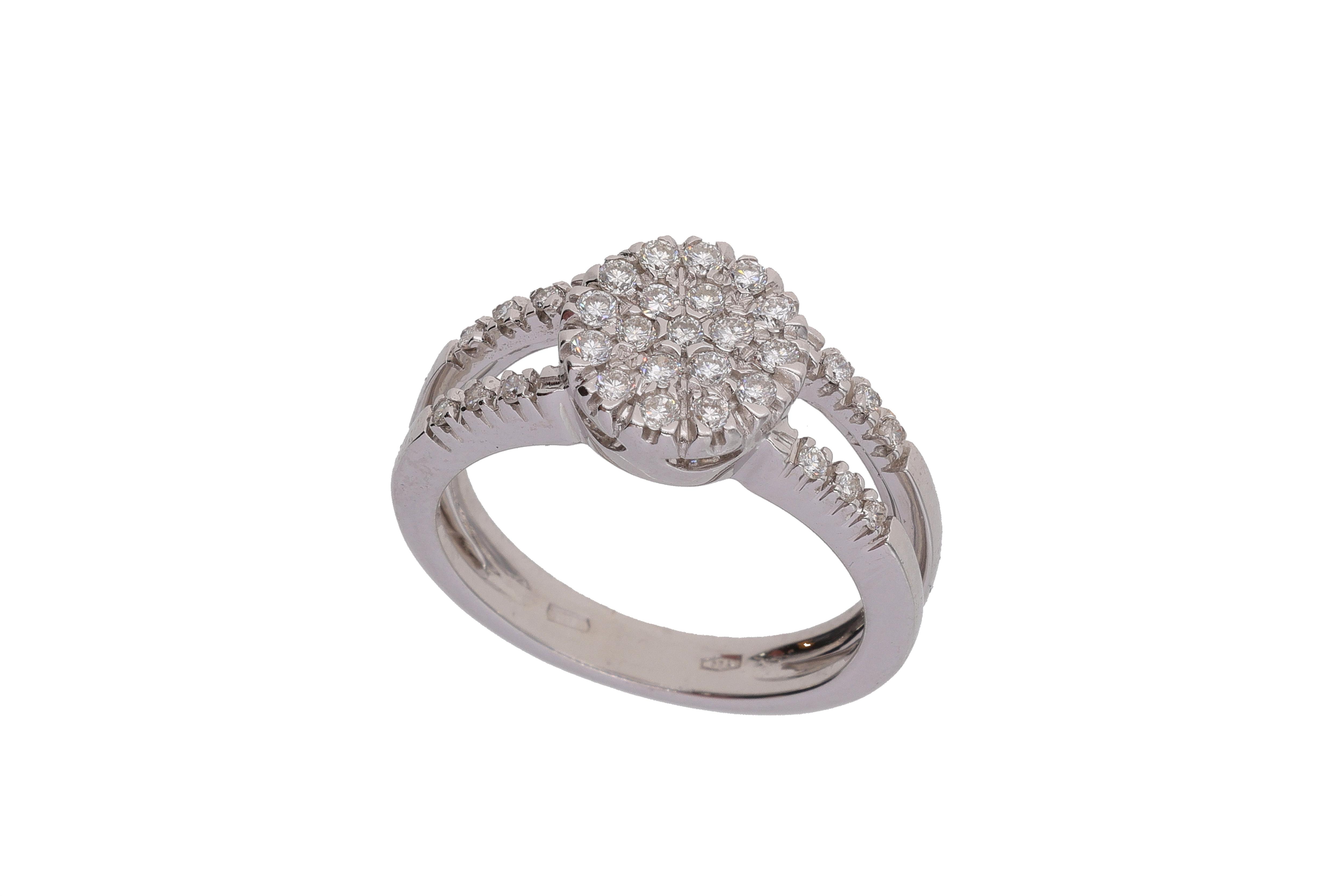 Anello con diamanti - Asta preziosi