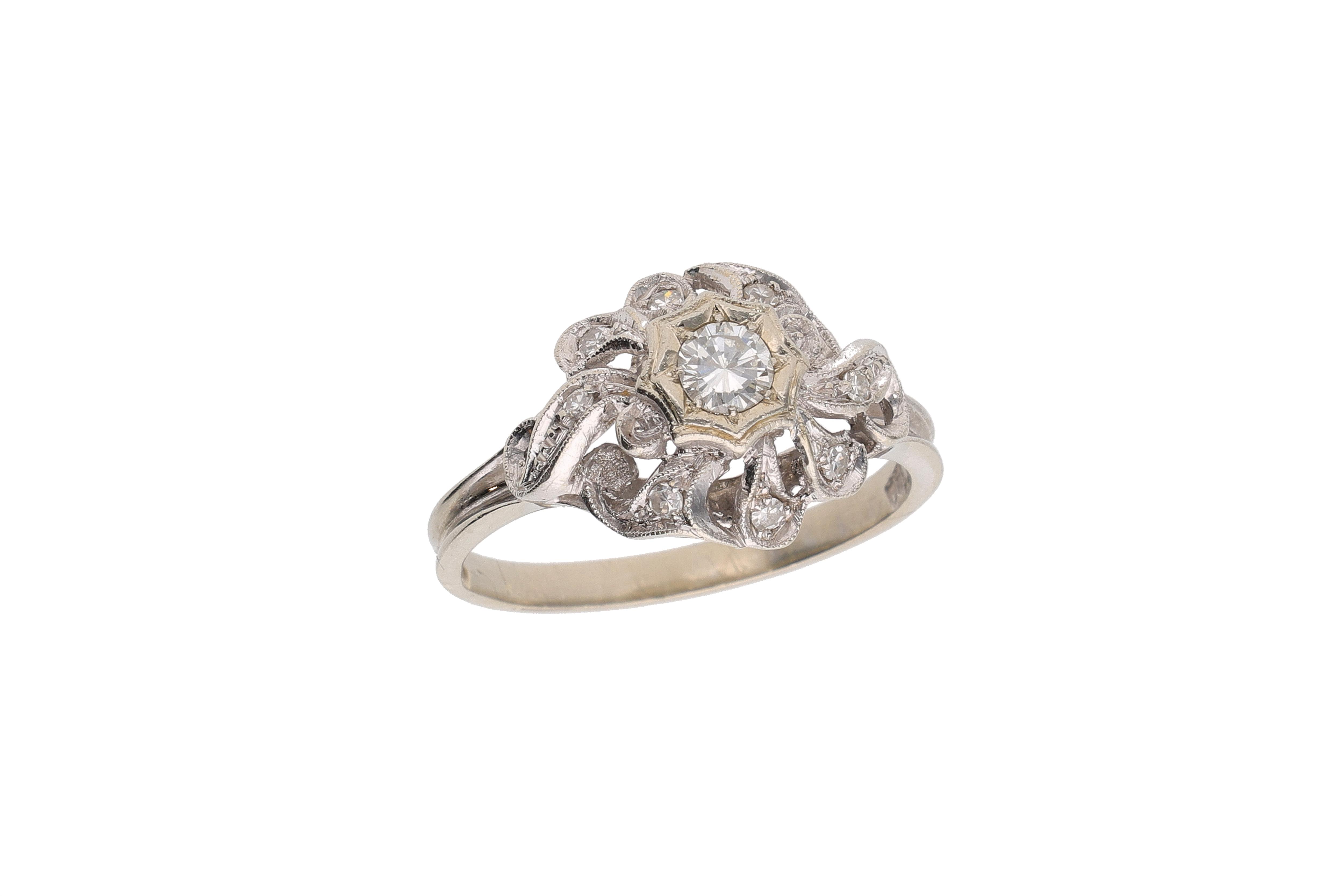 Anello con diamanti - Asta preziosi